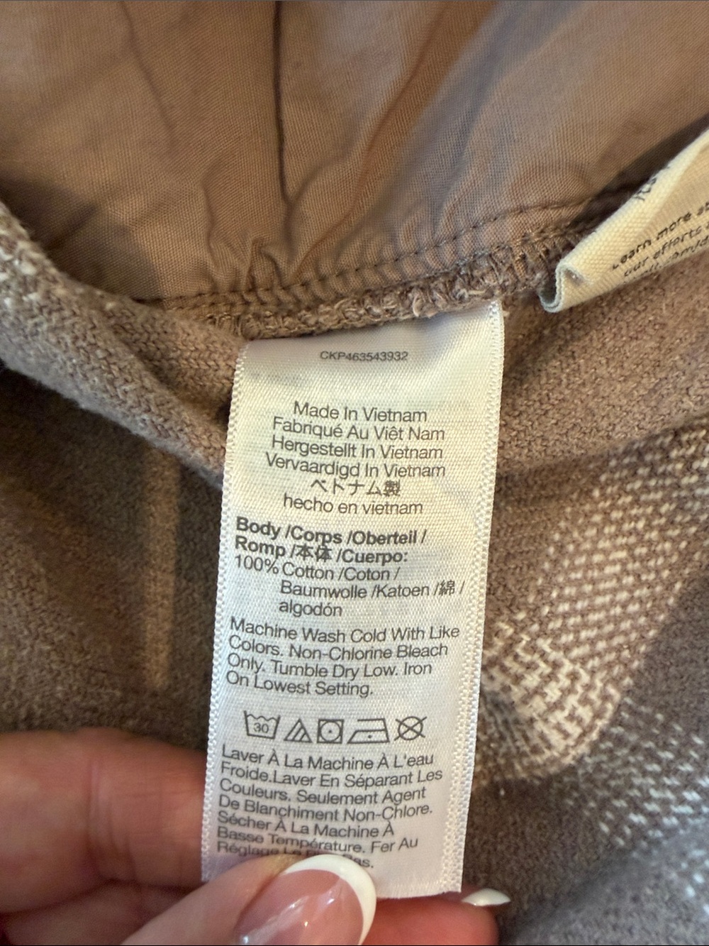 Madewell Taupe Plaid Button-Down Shirt Jacket Women’s Size L - Picture 13 of 13